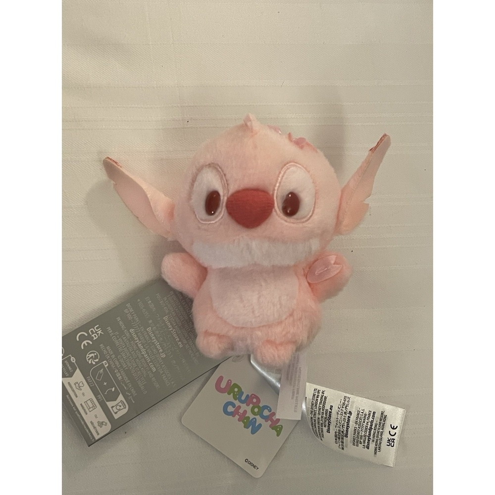 NEW Walt Disney Parks Urupocha Chan Pink Stitch Mini 4" Plush Stuffed Animal Toy